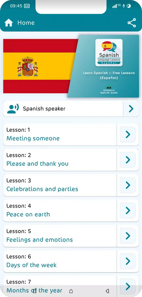 Скриншоты Spanish Lessons: Learn & speak