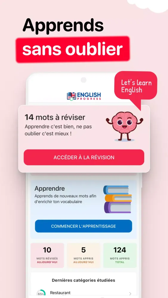 Screenshot di Apprendre Vocabulaire Anglais