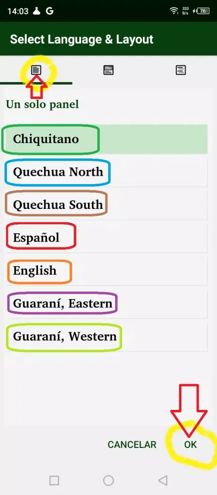 Chiquitano Spanish Screenshots