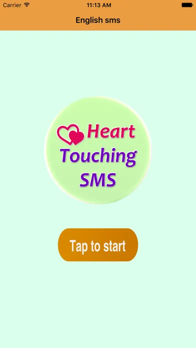 Captures d'écran de Heart Touching SMS