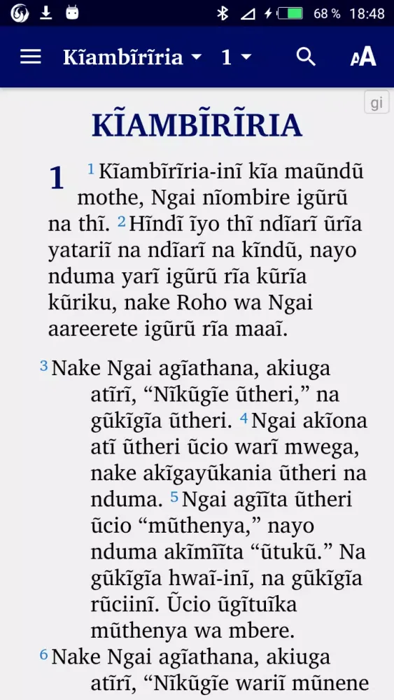 Capturas de pantalla de Kikuyu Swahili English