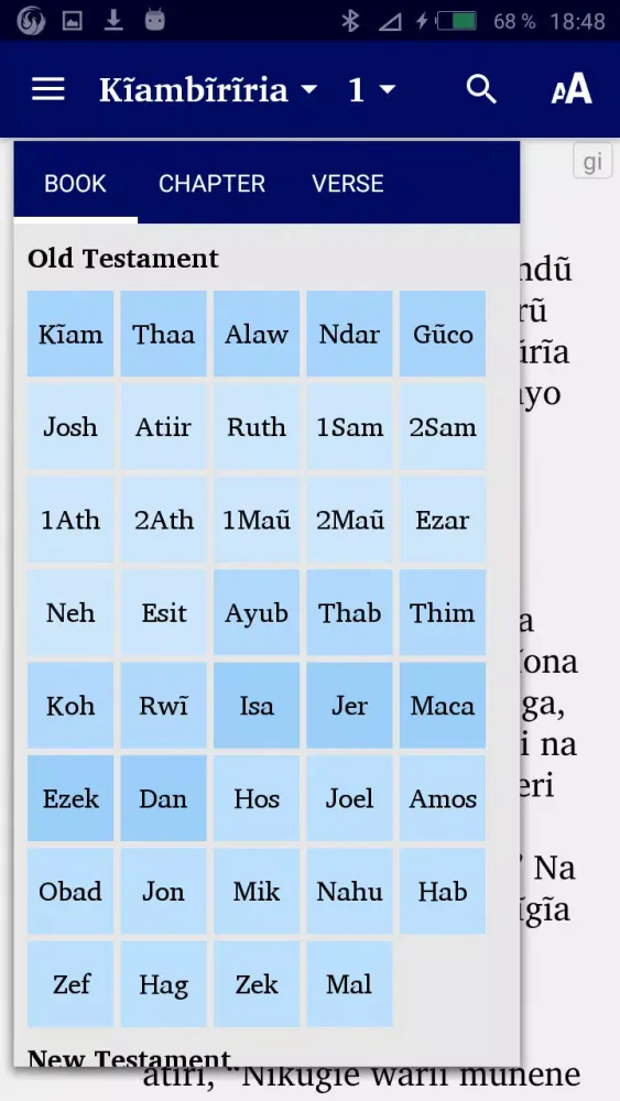 Capturas de pantalla de Kikuyu Swahili English