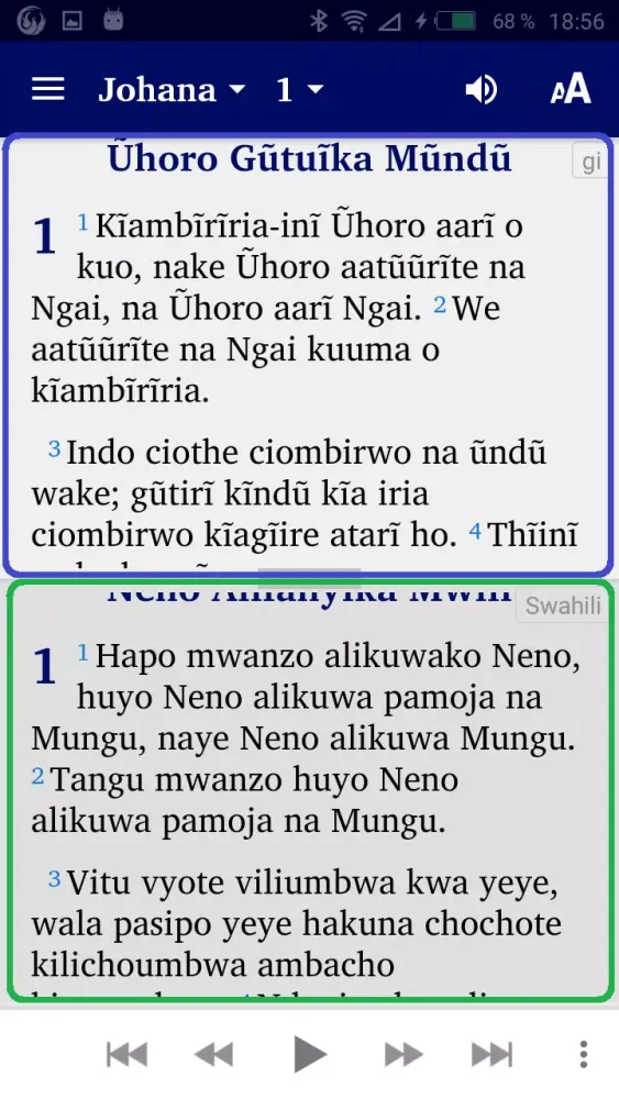 Capturas de pantalla de Kikuyu Swahili English