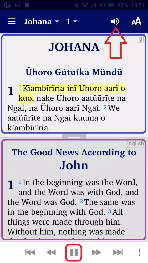 Capturas de pantalla de Kikuyu Swahili English