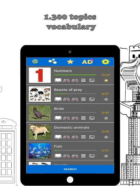 Ảnh chụp màn hình của English Vocabulary