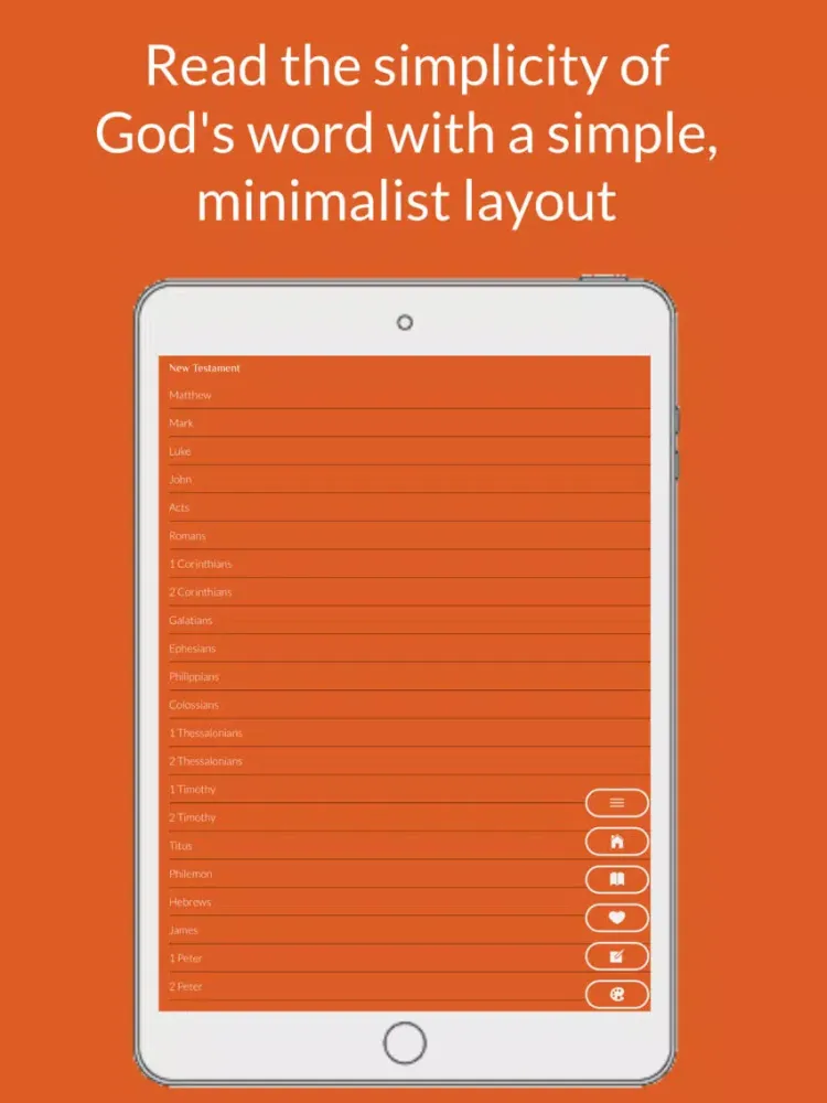 Capturas de tela do Holy Bible Minimalist Pro iPad 
