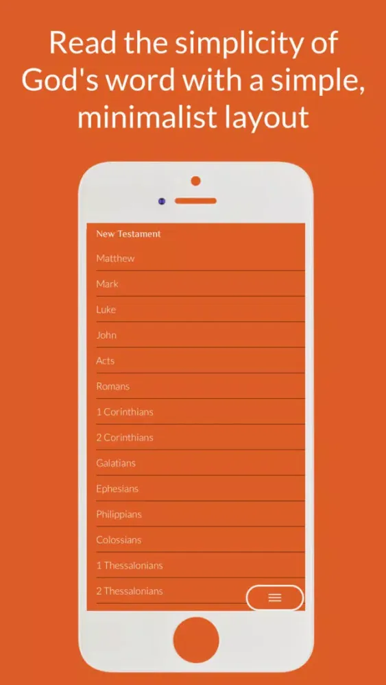 Capturas de tela do Holy Bible Minimalist Pro