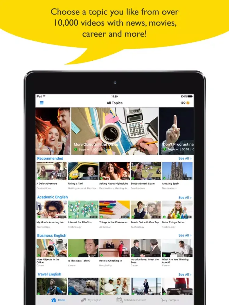 Capturas de pantalla de יואל גבע - English Mentor iPad 
