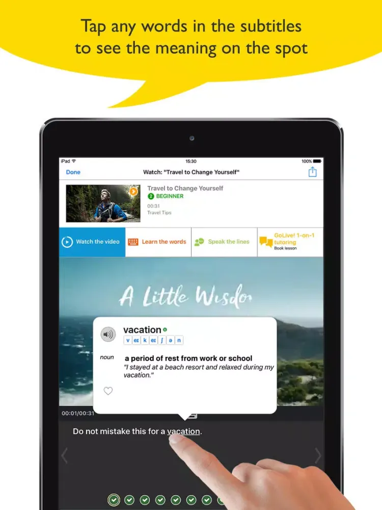Capturas de pantalla de יואל גבע - English Mentor iPad 