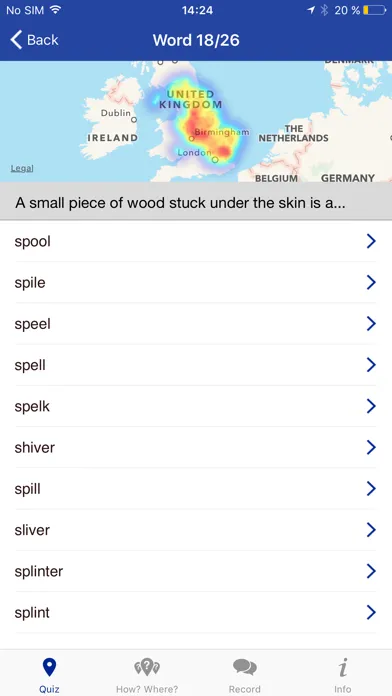Tangkapan layar English Dialects
