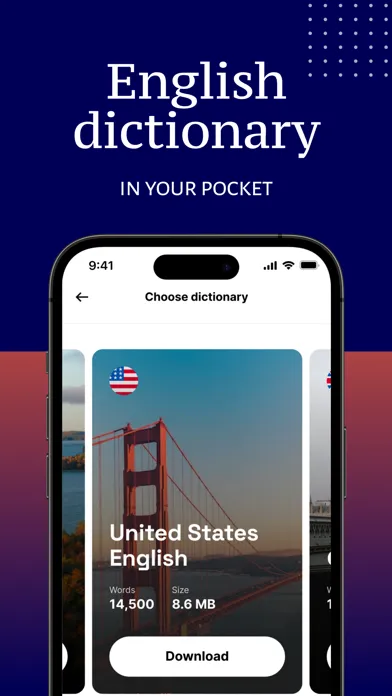 Capturas de tela do English Dictionary Offline