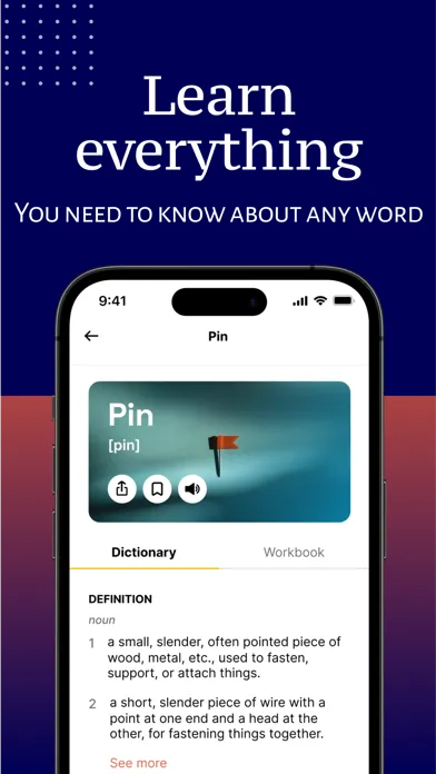 Capturas de tela do English Dictionary Offline
