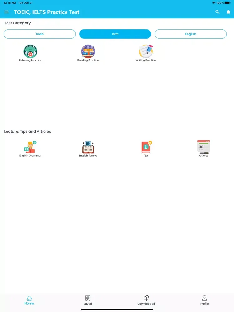 Скриншоты TOEIC, IELTS Practice Test iPad 