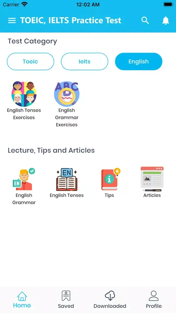 Скриншоты TOEIC, IELTS Practice Test