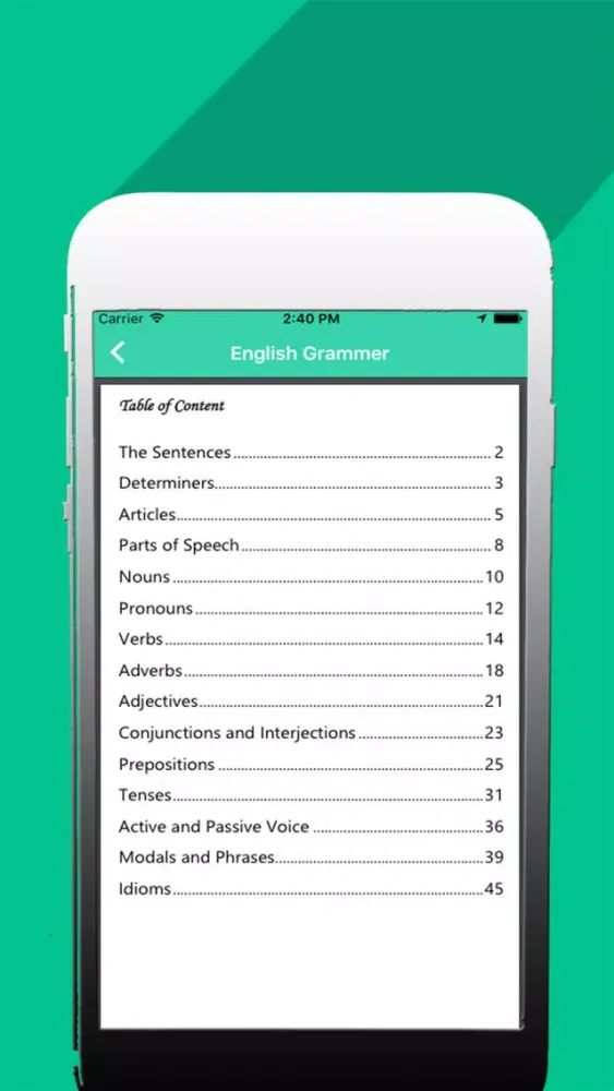 Capturas de pantalla de Eng Grammer