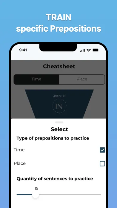 Capturas de pantalla de Prepositions in English Pro