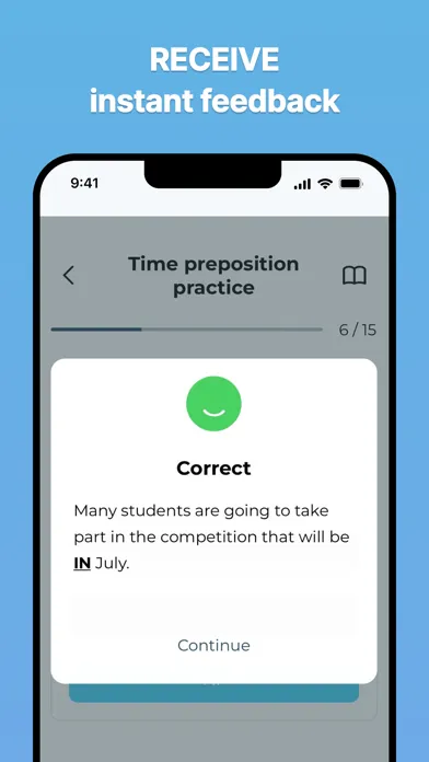 Capturas de pantalla de Prepositions in English Pro