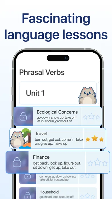 Zrzuty ekranu PurrasalVerbs: English Grammar