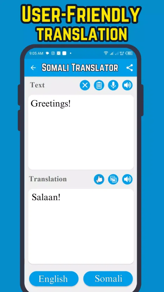 Capturas de pantalla de Somali - English