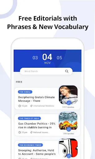 Screenshot di Vocab24: Hindu App & Editorial