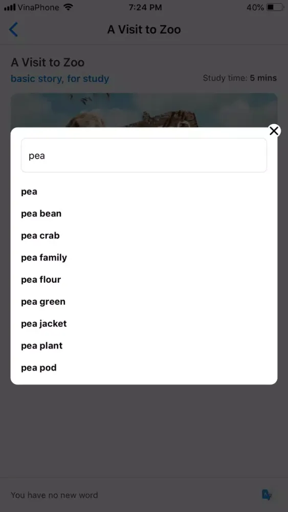 Captures d'écran de Vocabulary via Story - EngZero