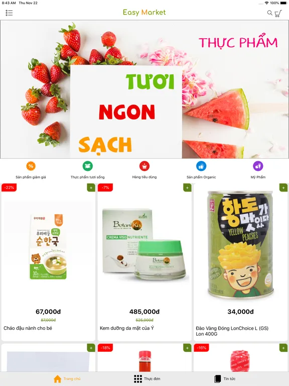 Easy Market - Đi chợ tại nhà iPad  Screenshots