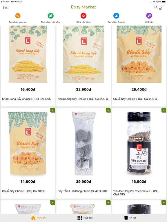 Easy Market - Đi chợ tại nhà iPad  Screenshots