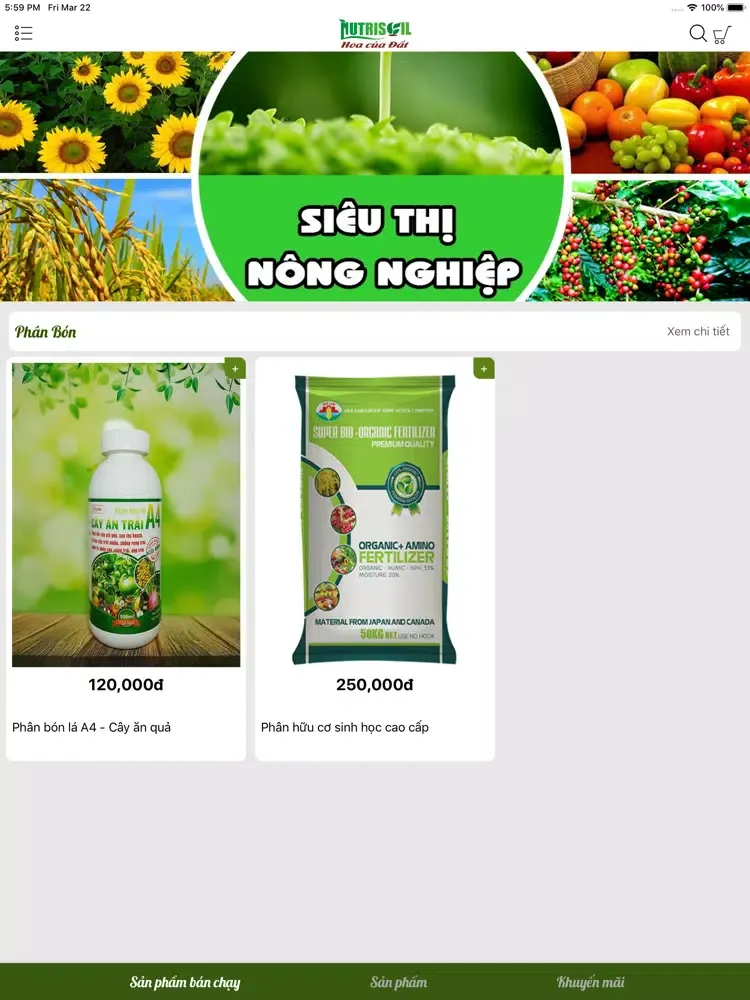 Siêu Thị Nông Nghiệp iPad  Screenshots