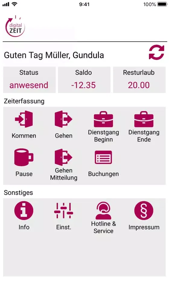 Screenshot di AVERO® mobile