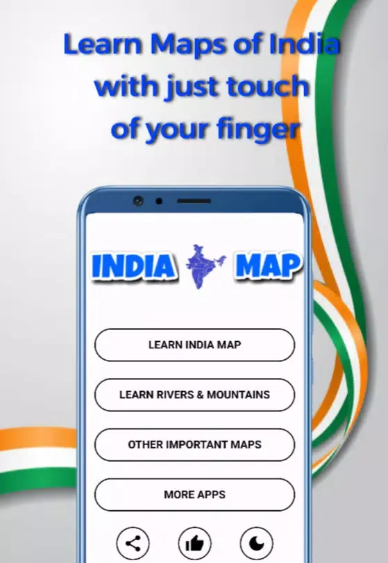 Learn India Map (Offline) スクリーンショット