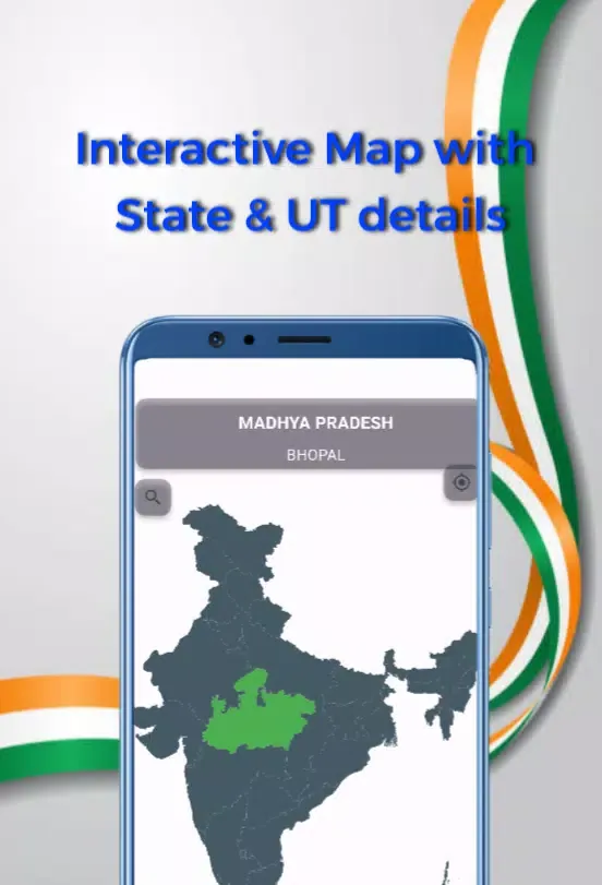 Learn India Map (Offline) スクリーンショット