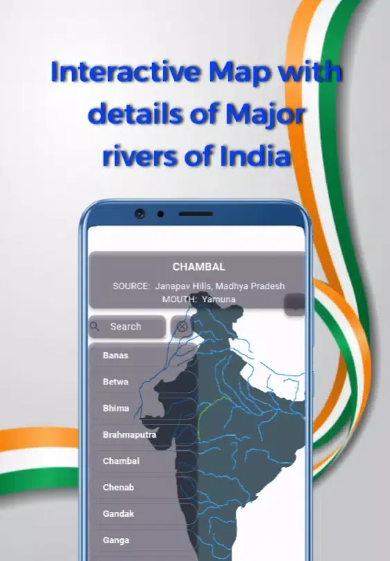 Learn India Map (Offline) スクリーンショット