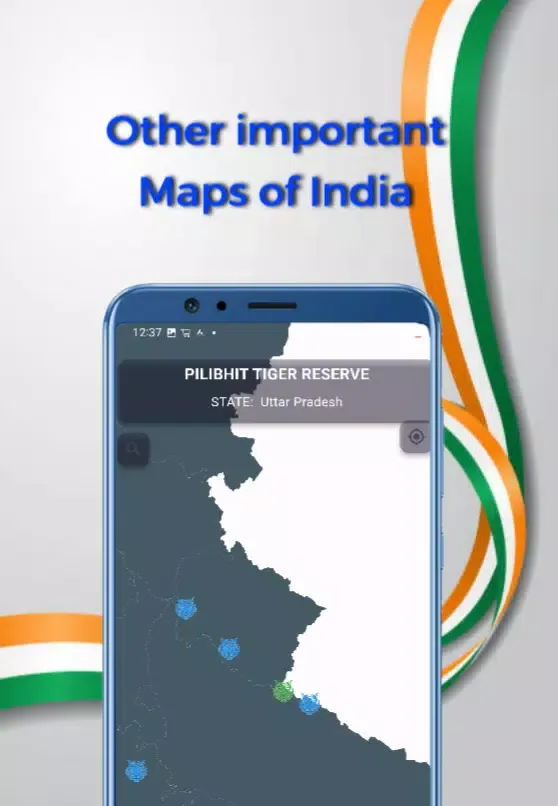 Learn India Map (Offline) スクリーンショット
