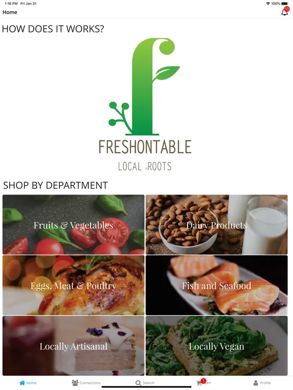 FreshOnTable Business iPad  سکرین شاٹس