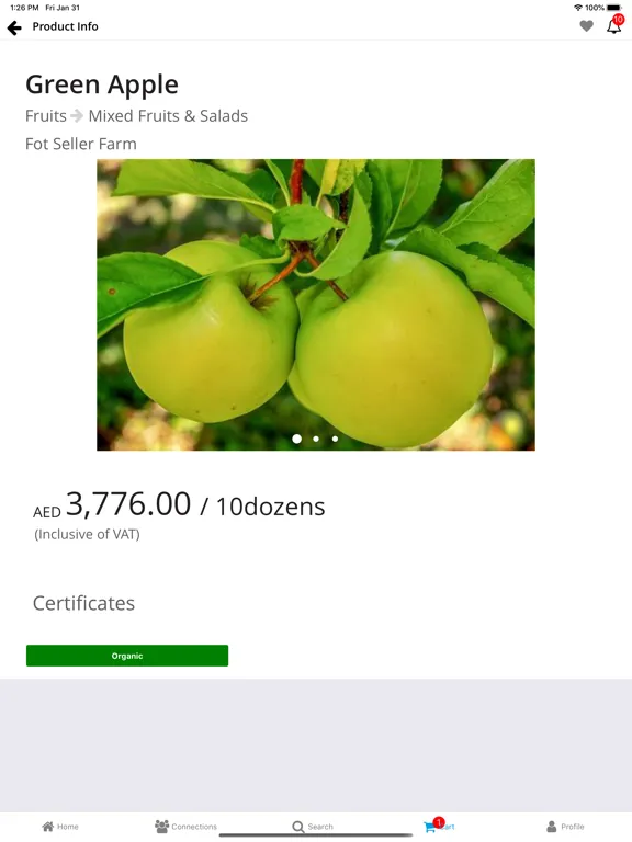 FreshOnTable Business iPad  سکرین شاٹس