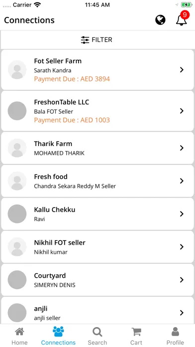 FreshOnTable Business سکرین شاٹس