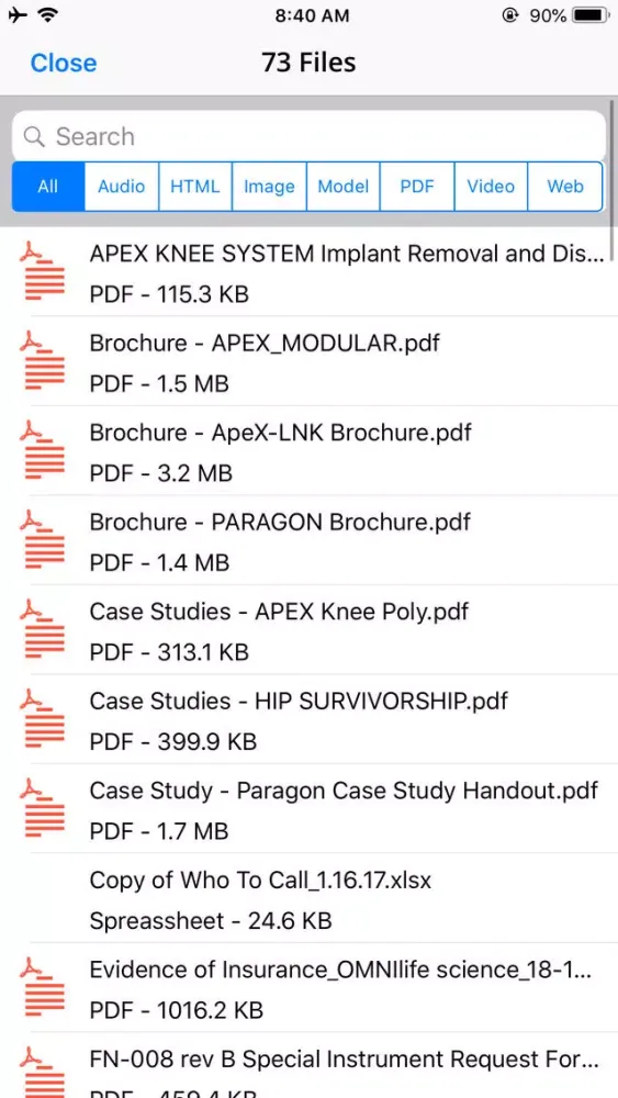 Corin USA Mobile Resources স্ক্রিনশট