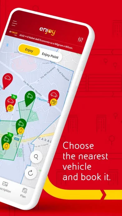 Capturas de pantalla de enjoy vehicle sharing