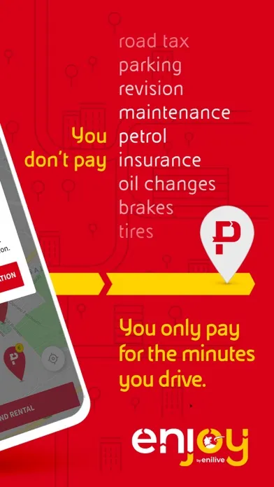 Capturas de pantalla de enjoy vehicle sharing