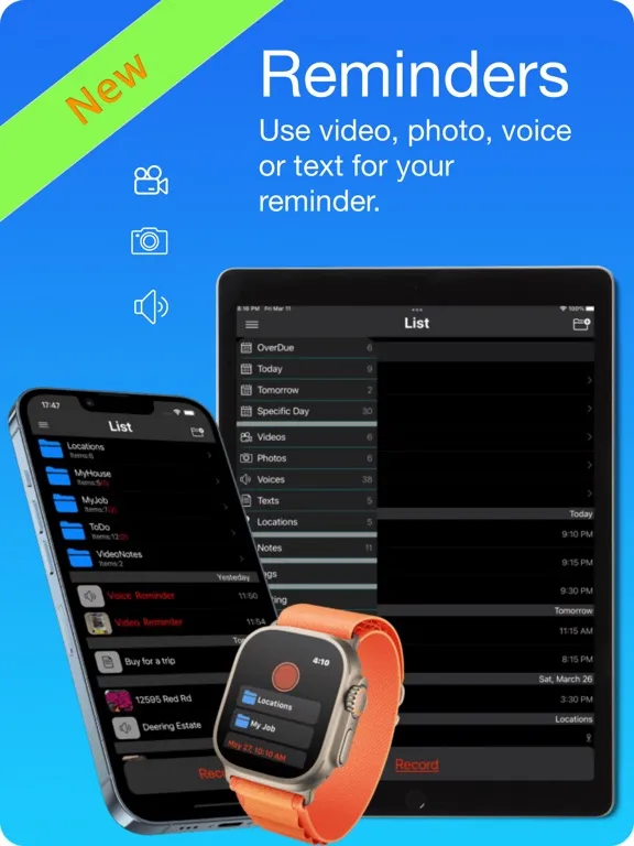 Reminders Max iPad  سکرین شاٹس