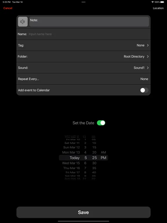 Reminders Max iPad  سکرین شاٹس