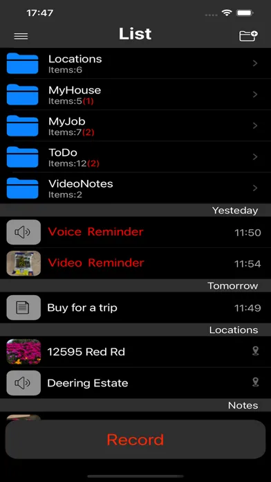 Reminders Max سکرین شاٹس
