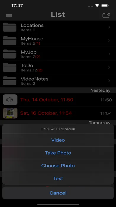 Reminders Max سکرین شاٹس