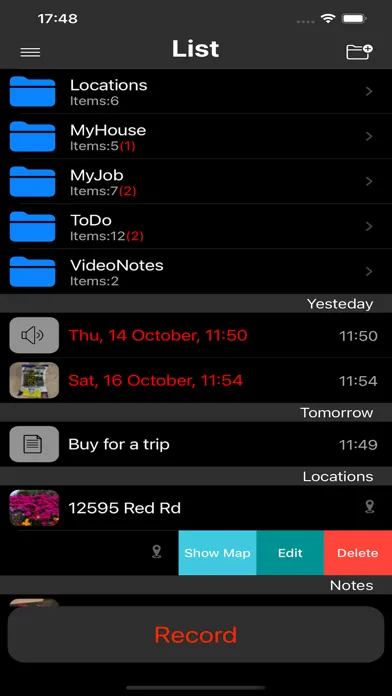 Reminders Max سکرین شاٹس