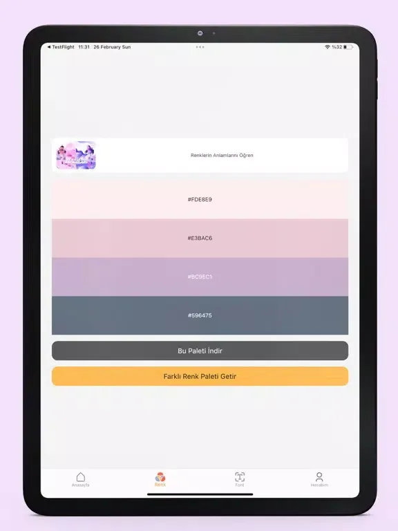 Ảnh chụp màn hình của Tasarım Fikir iPad 