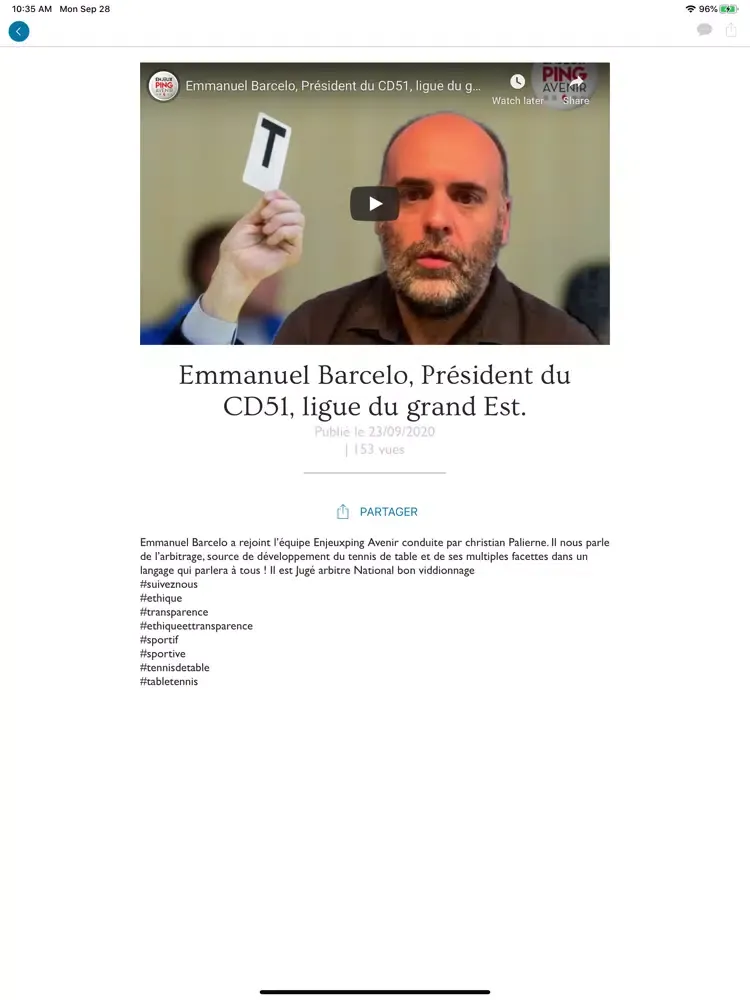 Enjeux Ping Avenir iPad  سکرین شاٹس