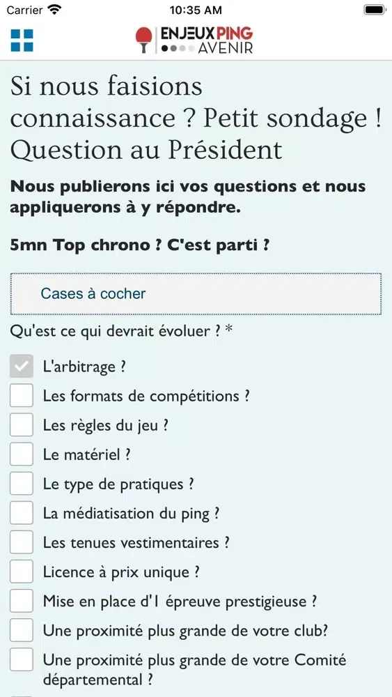 Enjeux Ping Avenir سکرین شاٹس