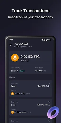 Capturas de pantalla de Enjin: Crypto & NFT Wallet