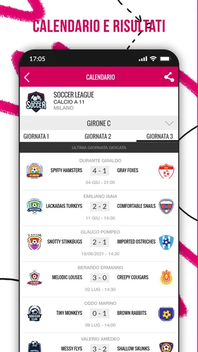 Zrzuty ekranu Gazzetta Football League