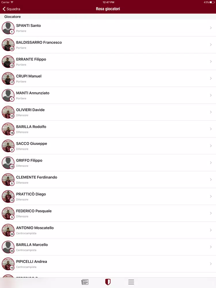 Bovalino calcio a 5 iPad  스크린샷